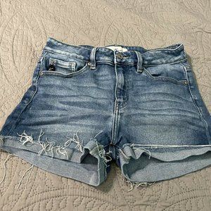 Kancan Womens Jean Shorts Cut Off Medium
